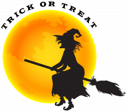 Halloween Witch and Moon PNG Clip Art Image | Gallery Yopriceville ...