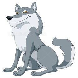 Gray Wolf Clip Art, Royalty Free Cartoon Wolf Stock Image ...
