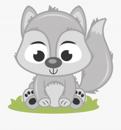 Baby Wolf Png - Cute Wolf Clipart Png #372132 - Free ...