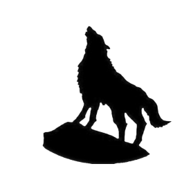 Wolf Silhouette Wallpaper at GetDrawings.com | Free for personal use ...