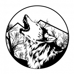 Lone Wolf Vector Illustration, Lone, Wolf, Angry PNG and Vector for ...