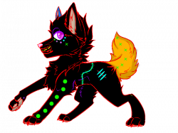 Neon Wolf Echo by Snow-the-Majestic on DeviantArt