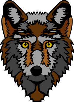 Public Domain Clip Art Image | Wolf Head (Stylized) | ID ...