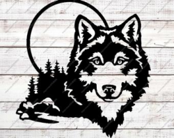 Wolf svg | Etsy