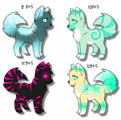 Adorable Wolf/Canine Adoptables Batch 3! 8-15pts! by DailyAdoptables ...