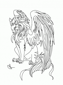 Anime Wolf With Wings Coloring Pages | Coloring Pages For ...