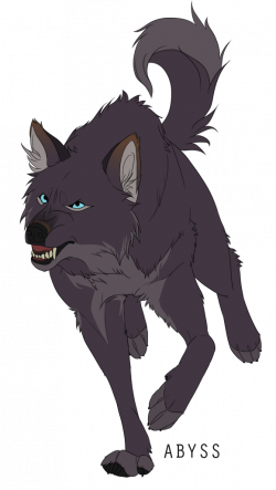 Wolves / dark gray, blue-eyed wolf / (Abyss by Naviira.deviantart ...