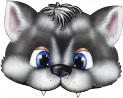 kids-face-masks-templates-halloween-animals-wolf.png (700×565) | chi ...