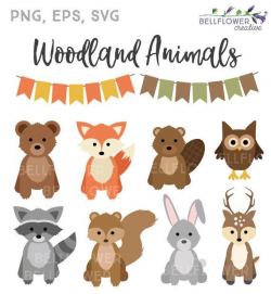 Woodland Animals Clipart - Woodland Animals SVG - Woodland ...