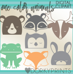 Simple Woodland Animals Clipart