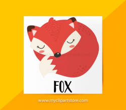 Fox Clipart Single, Forest, Woodland, Jungle, Animals, Wildlife, Baby  Animals, Baby Shower, Commercial Use, Vector Clipart, SVG Files