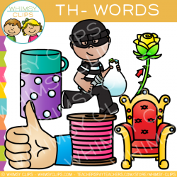Th- Words Clip Art - Volume One , Images & Illustrations | Whimsy Clips