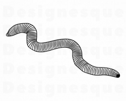Worm #2 SVG, Worm SVG, Maggot Svg, Worm Clipart, Worm Files for Cricut,  Worm Cut Files For Silhouette, Worm Dxf, Worm Png, Worm Eps, Vector