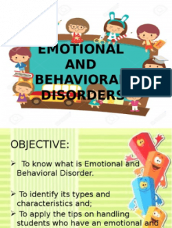 EMOTIONAL and Behavioral Report | Emotions | Self-Improvement
