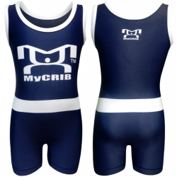 Our MyCRIB Blue and White Singlet is comfortable and durable for ...