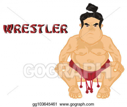 Stock Illustrations - Evil sumo wrestler. Stock Clipart ...