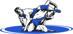 Blue Wrestling Clip Art - Graham Cracker Sports