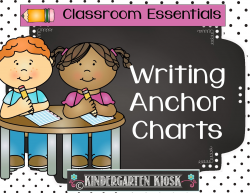 Kindergarten Kiosk: Writing Center Anchor Charts