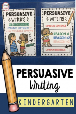 Persuasive Writing - Unit 7 | Kindergarten Writing ...