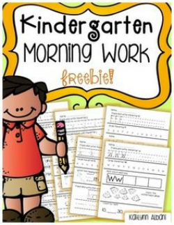 76 Best Kindergarten Morning Work images in 2019 | First ...