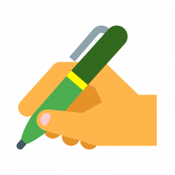 Hand With Pen Icon - free download, PNG and vector