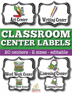 Classroom Center Labels