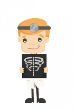 Set of Doctor Characters with X-Ray, Ultrasound | Clipart | The Arts ...