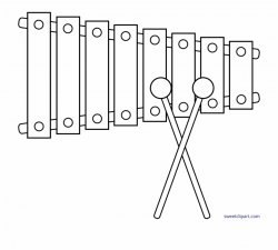 Xylophone Clipart Tree - Glockenspiel Outline Free PNG ...