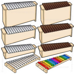 Orff Instruments: Musical Instruments Clip Art