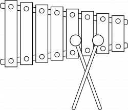 Xylophone Line Art - Free Clip Art | Music Ed | Pinterest
