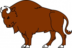 cute bison clipart - Clipground