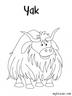 Yak Coloring Pages - Coloring Home