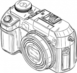 Dslr Drawing at GetDrawings.com | Free for personal use Dslr Drawing ...