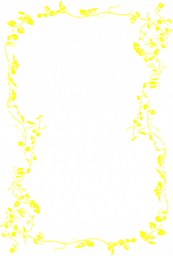 Yellow Floral Border Clip Art at Clker.com - vector clip art online ...