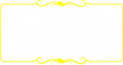 Yellow Border Frame PNG Transparent Picture | PNG Mart