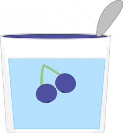 Blueberry Yogurt Clip Art - Blueberry Yogurt Image