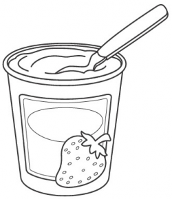 yogurt coloring page | Coloring Pages