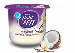 Toasted Coconut Vanilla Nonfat Yogurt | Light & Fit®