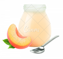 Peach Yogurt Jar - Photos by Canva