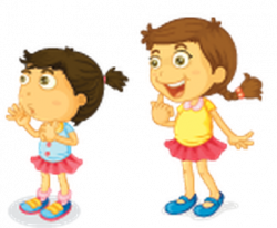 Different Actions of A Young Girl -05 | Clipart | The Arts | Image ...