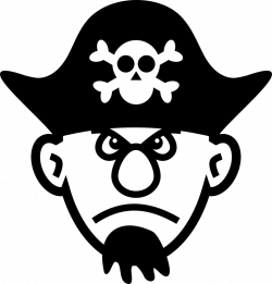 Clipart - Angry young pirate