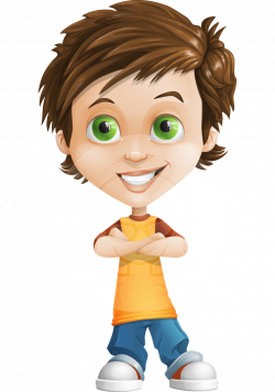 Vector Little Boy Cartoon Character - Jamie Just-Chill | GraphicMama ...
