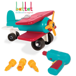Battat – Take-Apart Airplane – Colorful Take-Apart Toy Airplane for Kids  Aged 3 and Up (25pc)