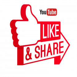 Like and Share on Youtube transparent PNG - StickPNG