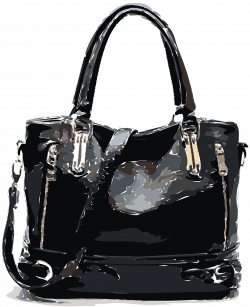 Clipart - Black Zipper Bag NO LOGO