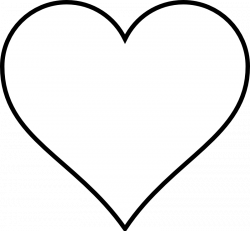 Black and White Heart Outline Clip Art | Valentines | Pinterest ...