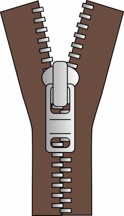 Brown Zipper Clipart transparent PNG - StickPNG