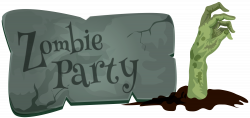 Halloween Zombie Party PNG Clip Art | Gallery Yopriceville - High ...