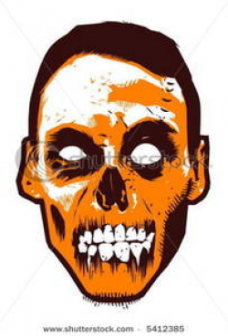 Clip Art Image: The Face of a Zombie