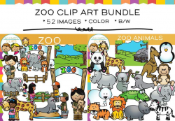 Zoo Clip Art Bundle , Images & Illustrations | Whimsy Clips